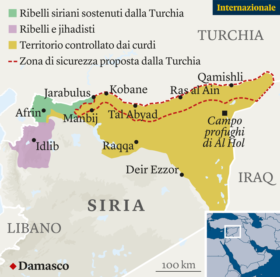 Siria: decine di migliaia in fuga, bambini più a rischio se non si fermano attacchi turchi