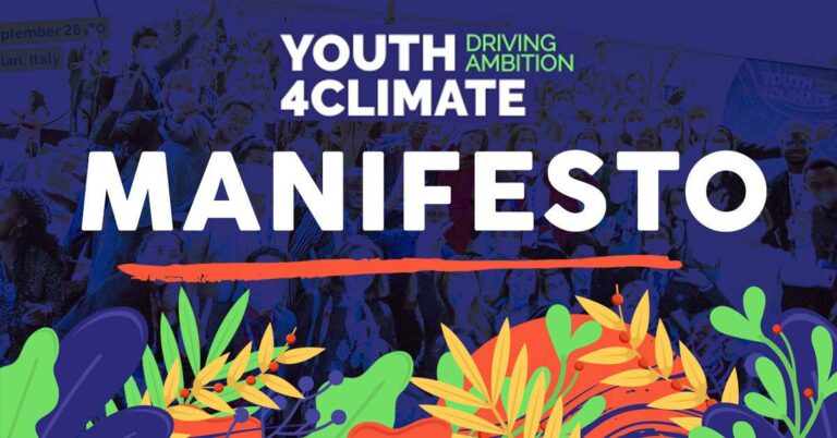 COP26: in vista di Glasgow ecco lo Youth4Climate Manifesto