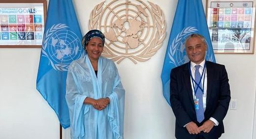 Massari meets Amina Mohammed: focus on development, health, climate change