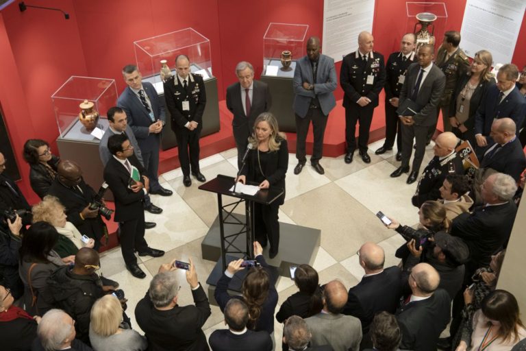 The Art of Saving Art: the activities of the Italian Carabinieri are showcased in New York; Guterres, multilateralism is key