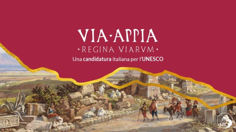 UNESCO: ‘Via Appia.Regina Viarum’ ufficialmente candidata a Lista Patrimonio 2024