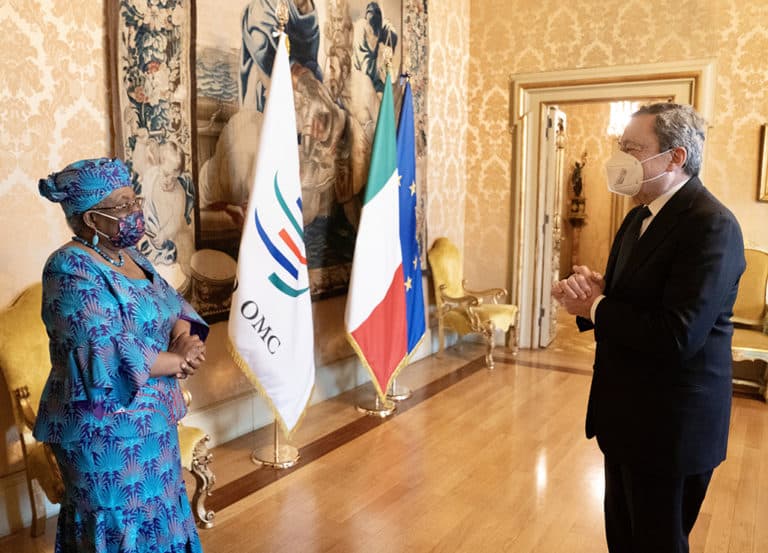 Italy’s Draghi met WTO DG Okonjo-Iweala: focus on global efforts on vaccines