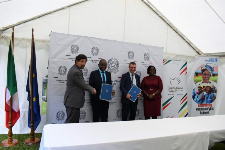 Kenya: Italy and UN WOMEN renew  commitment to fight gender-based violence