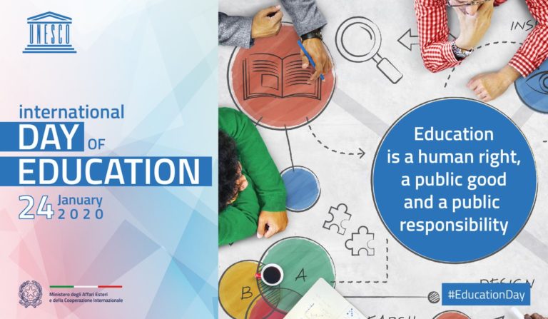 On World Education Day, Italy reaffirms its support with concrete cooperation initiatives