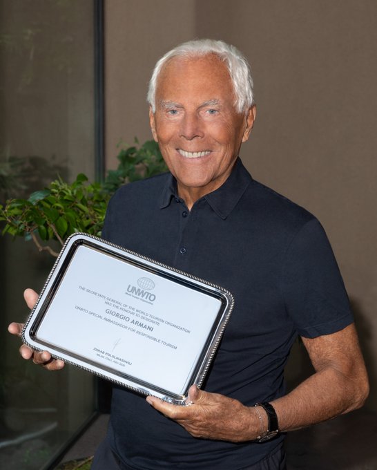 UNWTO: Giorgio Armani, chef Servillo are two new Special Ambassadors