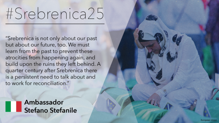 Srebrenica: Stefanile, “after 25 years still need to work for reconciliation”