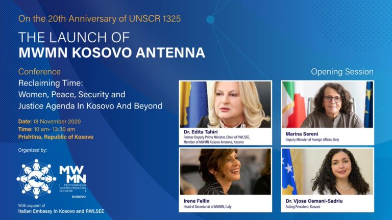 Mediterranean Women Network: Sereni attends the launch of the antenna in Kosovo