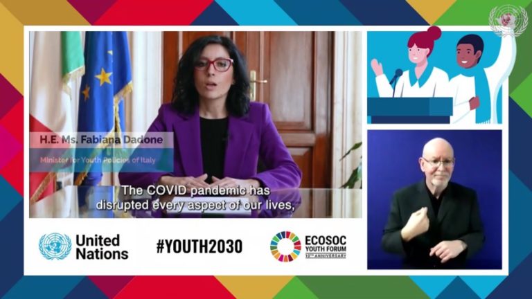 ECOSOC Youth Forum: Italy calls for youth greater participation in Covid recovery