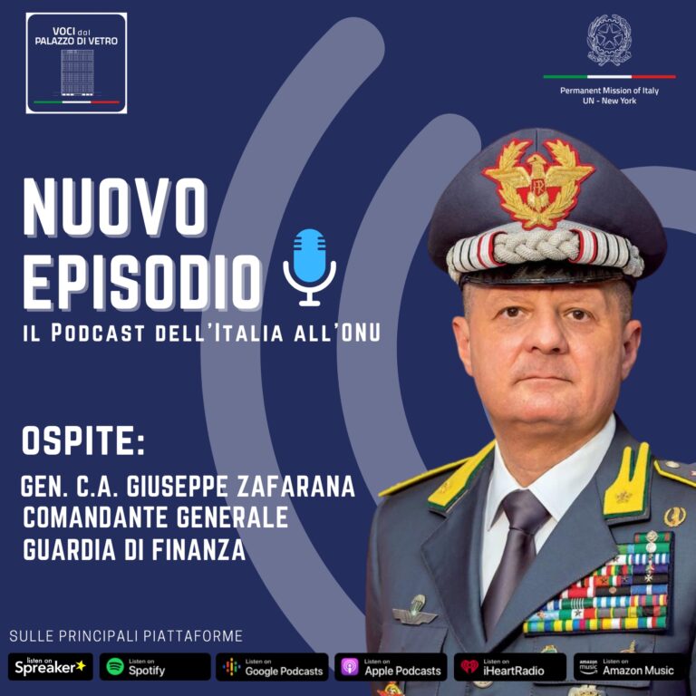 Voci dal Palazzo di Vetro: Generale Zafarana all’ONU per rafforzare la collaborazione con le Fiamme Gialle