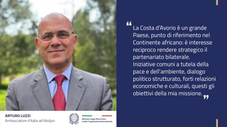 Arturo Luzzi nuovo Ambasciatore d’Italia ad Abidjan