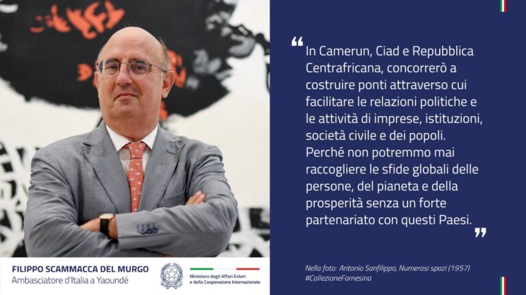 Filippo Scammacca del Murgo nuovo Ambasciatore d’Italia a Yaoundé