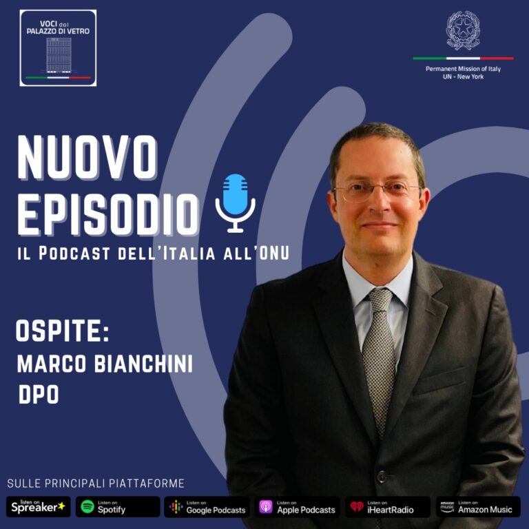 Voci dal Palazzo di Vetro: Marco Bianchini (DPO) e il ruolo centrale dell’Italia nelle operazioni di pace