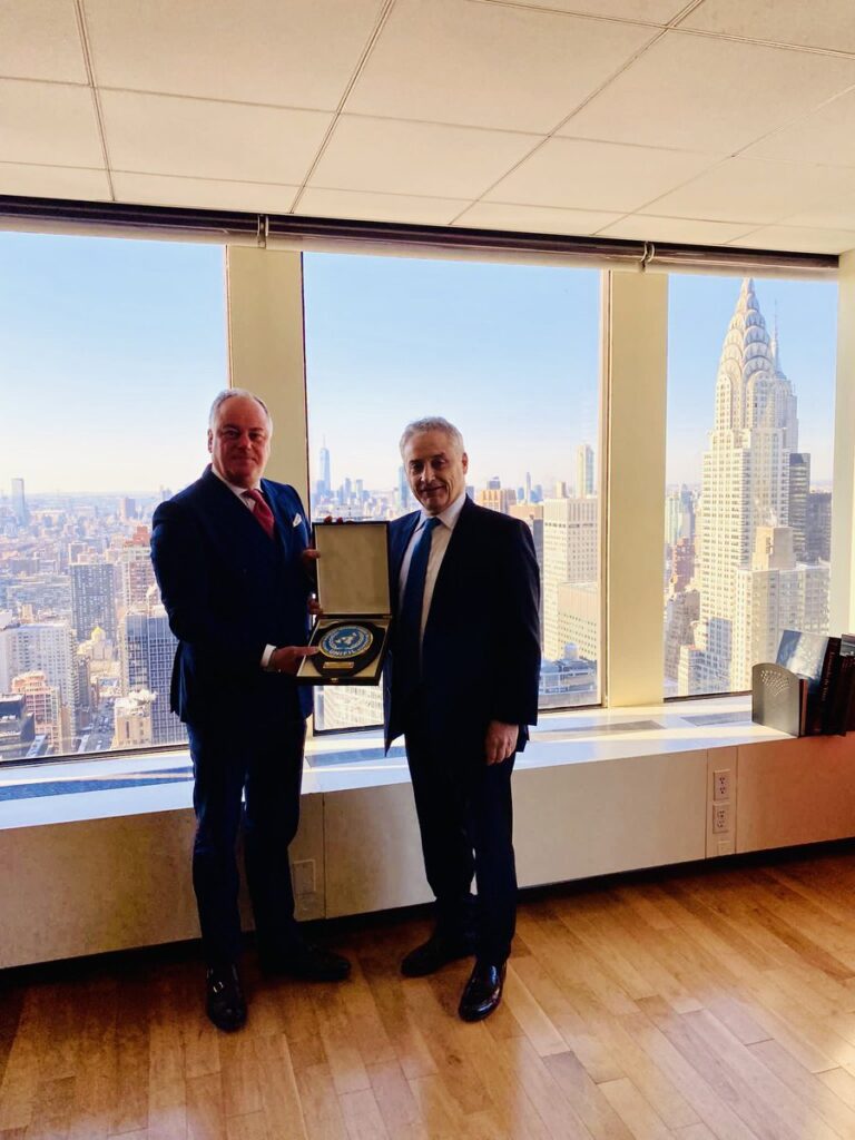 Del Col meets Massari in New York for farewell visit