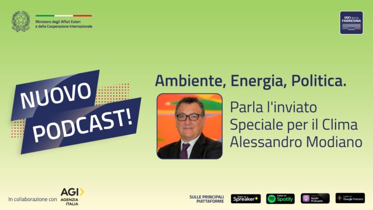 Voci dalla Farnesina: parla il nuovo inviato speciale per il clima Modiano