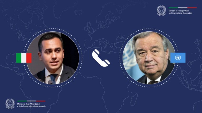 Ucraina: Di Maio a Guterres, impegno Italia per fine guerra, aiuti umanitari