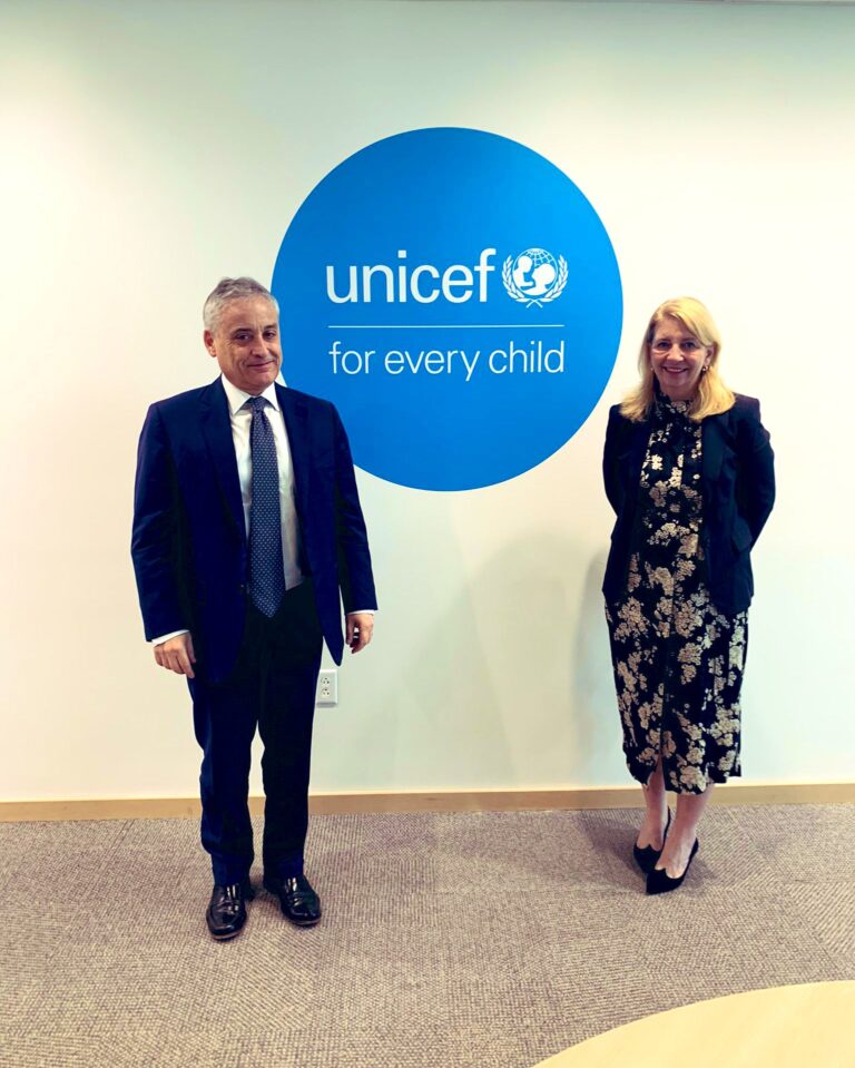 Massari met Catherine Russell, strong support to UNICEF and more funds to Innocenti Center