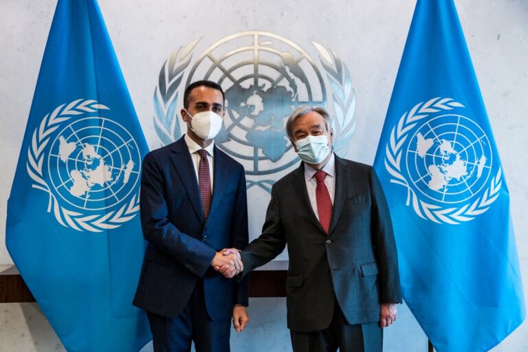 Di Maio meets Guterres at UN headquarters, offers peace plan for Ukraine