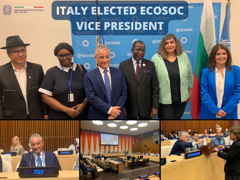 2030 Agenda: Ambassador Massari elected as new ECOSOC Vice President