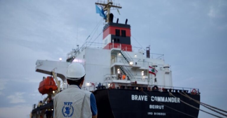 Ukraine: First WFP vessel leaves port bringing grain to Horn of Africa