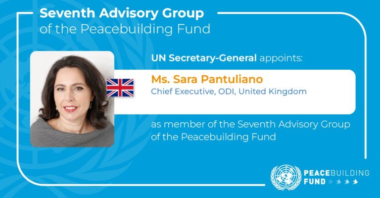 Sara Pantuliano: from Salerno (and the UK) to the Peacebuilding Fund Advisory Group