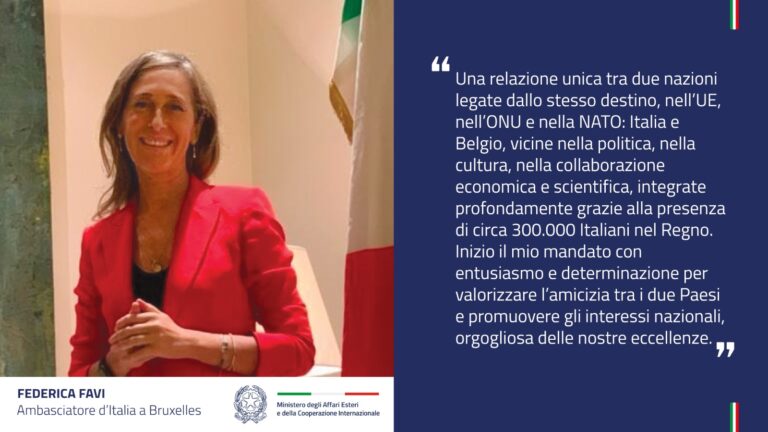 Federica Favi nuova Ambasciatrice d’Italia a Bruxelles