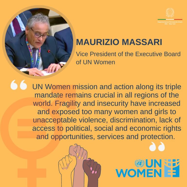 UN Women: Italy is increasing its support to the Trust Fund to End Violence Against Women