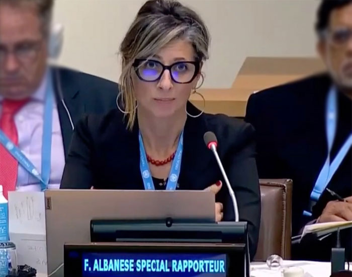 Onu: Israele nega ingresso nel paese a inviata per i diritti umani Francesca Albanese