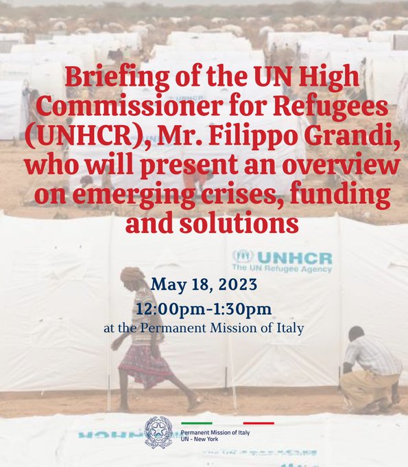 Italy hosts UNHCR head Grandi's briefing on emerging crisis