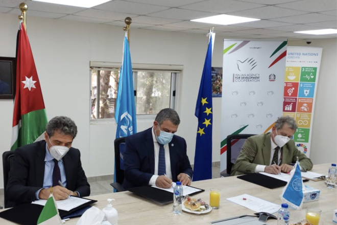 Italy and FAO in Jordan to increase resilience through agriculture