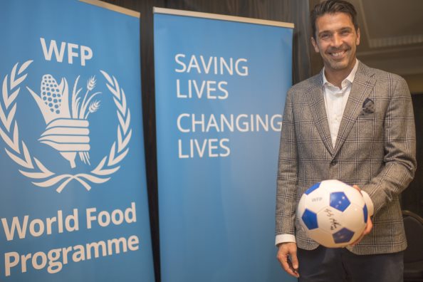 Buffon diventa testimonial del WFP, un nuovo impegno contro la fame