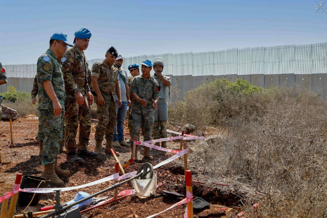 Libano: caschi blu italiani UNIFIL garantiscono attività di sminamento lungo la Blue Line