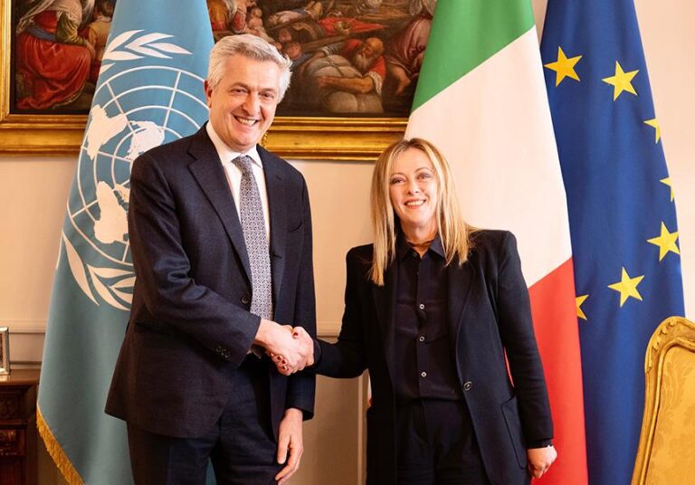 Grandi (UNHCR) da Meloni: Italia partner importante, perseguire gestione condivisa flussi migratori