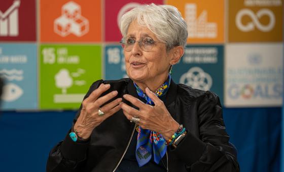 Agenda 2030: Joan Baez a Onu di Ginevra, ‘L’azione è l’antidoto della disperazione’