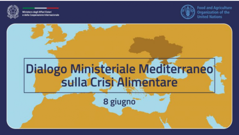 Primo Dialogo Mediterraneo sul crisi alimentare, Italia protagonista alla ricerca di soluzioni