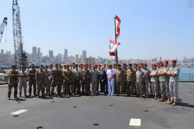 MIBIL: a bordo della Nave San Marco chiusura corsi Marina militare italiana per commandos anfibi libanesi