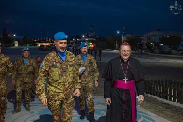 UNIFIL: visita di Pasqua del nunzio apostolico in Libano ai caschi blu italiani