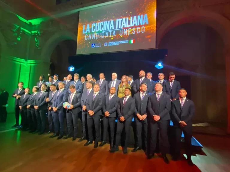 UNESCO: La Nazionale di Rugby testimonial per la candidatura della cucina italiana a patrimonio immateriale